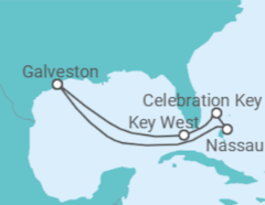 Itinerário do Cruzeiro EUA, Bahamas - Carnival Cruise Line