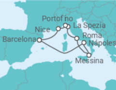 Itinerário do Cruzeiro Itália, França - Celebrity Cruises