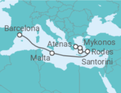 Itinerário do Cruzeiro Malta, Grécia - Celebrity Cruises