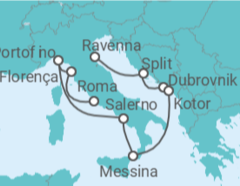 Itinerário do Cruzeiro Croácia, Montenegro, Itália - Celebrity Cruises