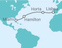 Itinerário do Cruzeiro Portugal, Bermudas - Regent Seven Seas
