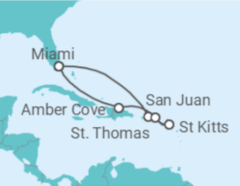 Itinerário do Cruzeiro Porto Rico, Ilhas Virgens Americanas - MSC Cruzeiros