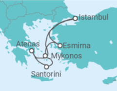 Itinerário do Cruzeiro Turquia, Grécia - Costa Cruzeiros