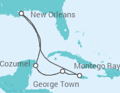 Itinerário do Cruzeiro México, Ilhas Caimão, Jamaica - Royal Caribbean