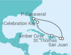 Itinerário do Cruzeiro Ilhas Virgens Americanas, Porto Rico - Carnival Cruise Line