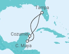Itinerário do Cruzeiro México - Royal Caribbean