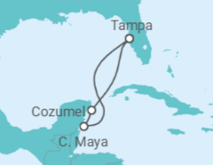 Itinerário do Cruzeiro México - Royal Caribbean