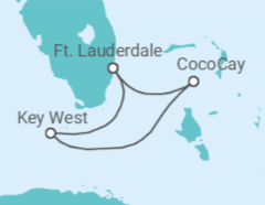 Itinerário do Cruzeiro EUA - Royal Caribbean