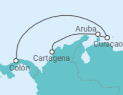 Itinerário do Cruzeiro Aruba, Curaçao - Royal Caribbean
