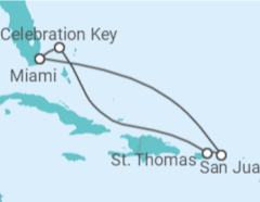 Itinerário do Cruzeiro Ilhas Virgens Americanas, Porto Rico - Carnival Cruise Line