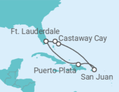 Itinerário do Cruzeiro Porto Rico - Disney Cruise Line