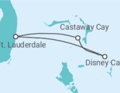 Itinerário do Cruzeiro EUA - Disney Cruise Line