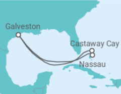 Itinerário do Cruzeiro Bahamas - Disney Cruise Line
