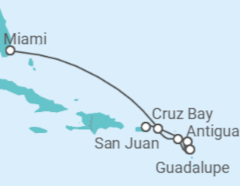Itinerário do Cruzeiro Antígua E Barbuda, Guadalupe - Explora Journeys