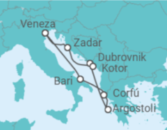 Itinerário do Cruzeiro Itália, Grécia, Croácia, Montenegro - Costa Cruzeiros