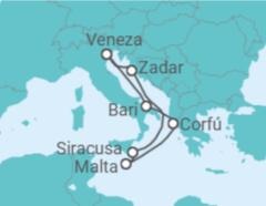 Itinerário do Cruzeiro Itália, Grécia, Malta - Costa Cruzeiros