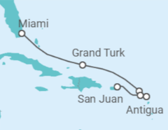 Itinerário do Cruzeiro Bahamas, Guadalupe, Antígua E Barbuda - Explora Journeys