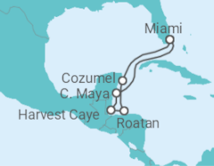 Itinerário do Cruzeiro México, Honduras - Oceania Cruises