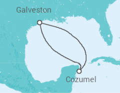 Itinerário do Cruzeiro México - Carnival Cruise Line