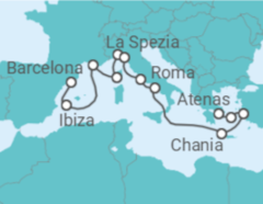Itinerário do Cruzeiro De Barcelona a Atenas - Princess Cruises