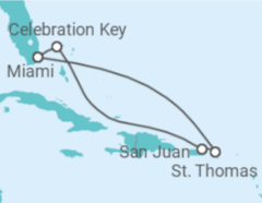 Itinerário do Cruzeiro Porto Rico, Ilhas Virgens Americanas - Carnival Cruise Line