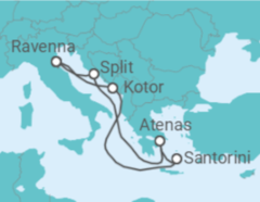 Itinerário do Cruzeiro Montenegro, Grécia, Croácia - Royal Caribbean
