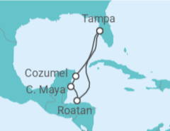 Itinerário do Cruzeiro México, Honduras - Royal Caribbean