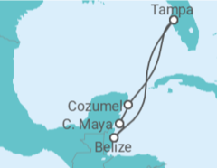 Itinerário do Cruzeiro México, Belize - Royal Caribbean