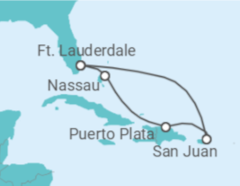 Itinerário do Cruzeiro Porto Rico - Royal Caribbean