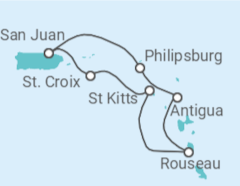 Itinerário do Cruzeiro Sint Maarten, Antígua E Barbuda - Royal Caribbean