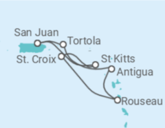 Itinerário do Cruzeiro Ilhas Virgens Britânicas, Antígua E Barbuda - Royal Caribbean