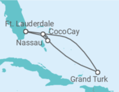 Itinerário do Cruzeiro Bahamas - Royal Caribbean