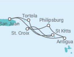 Itinerário do Cruzeiro Ilhas Virgens Britânicas, Antígua E Barbuda, Sint Maarten - Royal Caribbean