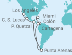 Itinerário do Cruzeiro Colômbia, Panamá, Chile, México - Virgin Voyages