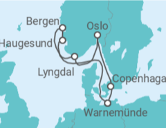 Itinerário do Cruzeiro Alemanha, Noruega TI - MSC Cruzeiros
