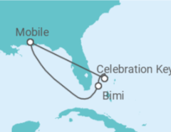 Itinerário do Cruzeiro Mobile, Alabama - Carnival Valor - Carnival Cruise Line