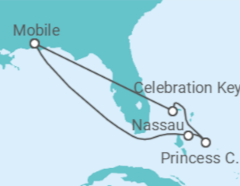 Itinerário do Cruzeiro Bahamas - Carnival Cruise Line