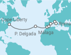 Itinerário do Cruzeiro Portugal, Espanha, Itália - Royal Caribbean