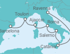 Itinerário do Cruzeiro França, Itália - Royal Caribbean