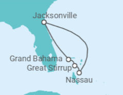 Itinerário do Cruzeiro Bahamas - NCL Norwegian Cruise Line
