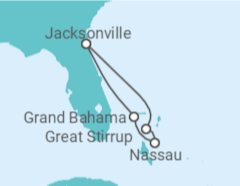 Itinerário do Cruzeiro Bahamas - NCL Norwegian Cruise Line