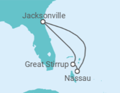 Itinerário do Cruzeiro Bahamas - NCL Norwegian Cruise Line