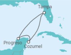Itinerário do Cruzeiro México - Royal Caribbean