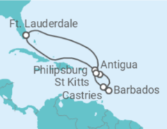 Itinerário do Cruzeiro Sint Maarten, Santa Lúcia, Barbados, Antígua E Barbuda, Ilhas Virgens Americanas - Celebrity Cruises