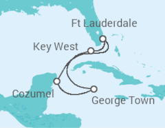 Itinerário do Cruzeiro EUA, Ilhas Caimão, México - Celebrity Cruises