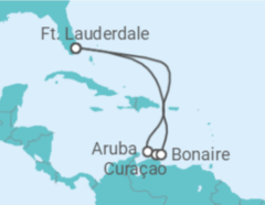 Itinerário do Cruzeiro Aruba, Curaçao, Bonaire, Santo Eustáquio e Saba - Celebrity Cruises