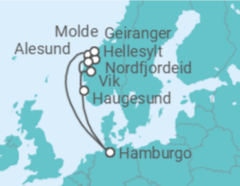 Itinerário do Cruzeiro Noruega - Costa Cruzeiros