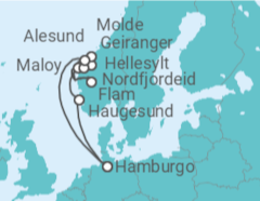 Itinerário do Cruzeiro Noruega - Costa Cruzeiros