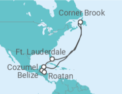 Itinerário do Cruzeiro Belize, Honduras, México - Princess Cruises