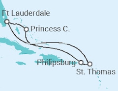 Itinerário do Cruzeiro Ilhas Virgens Americanas, Sint Maarten - Princess Cruises